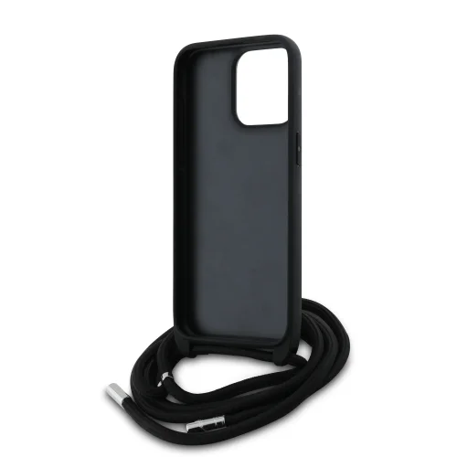 8962 KARL HC 3D RUBBER CROSSBODY CORD BLACK IP15 PRO