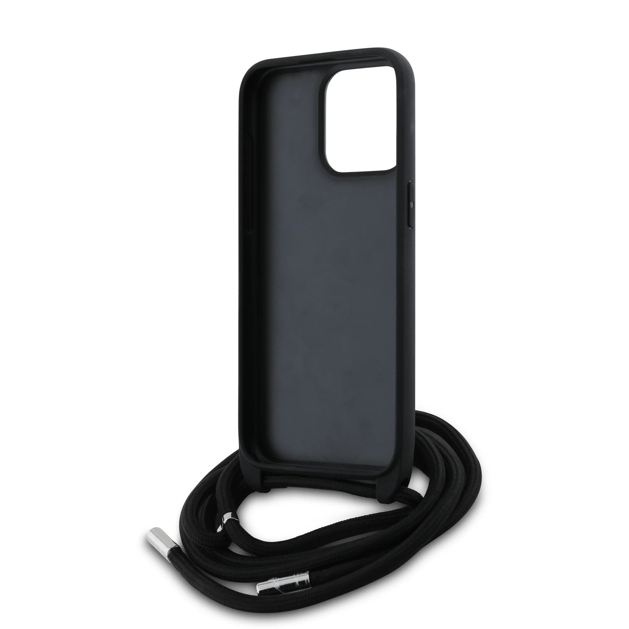 8962 KARL HC 3D RUBBER CROSSBODY CORD BLACK IP15 PRO
