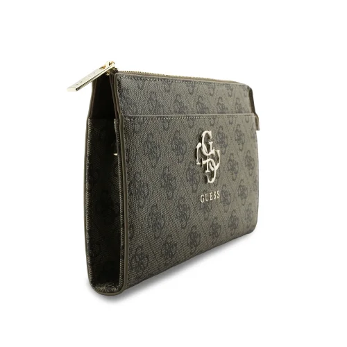 9818 GUESS PHONE POUCH 4G PU BIG 4G LOGO BROWN