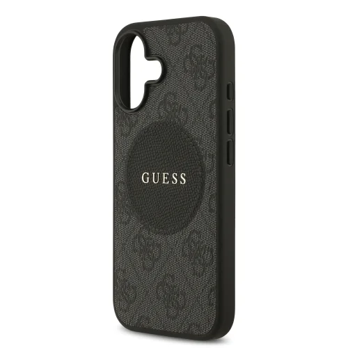 9960 GUESS HC MAGSAFE PU 4G CIRCLE W/ CLASSIC LOGO BLACK IP17