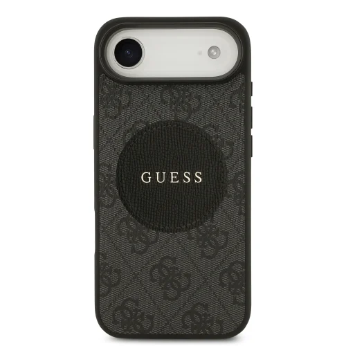 9977 GUESS HC MAGSAFE PU 4G CIRCLE W/ CLASSIC LOGO BLACK IP17 AIR