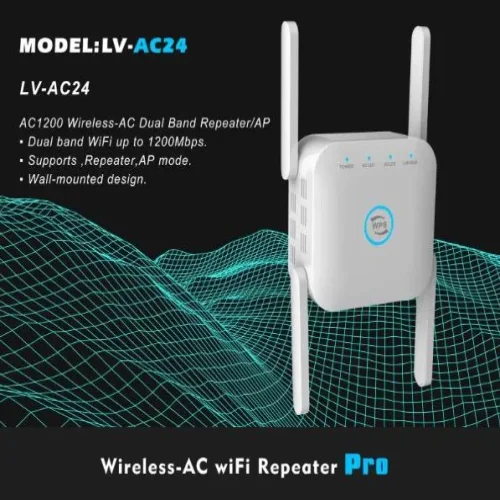 AC24 1200Mbps 2.4G безжичен Wifi усилвател на сигнала