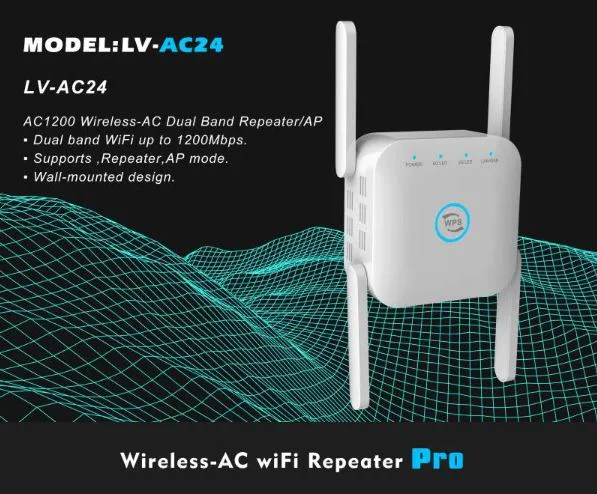 AC24 1200Mbps 2.4G безжичен Wifi усилвател на сигнала