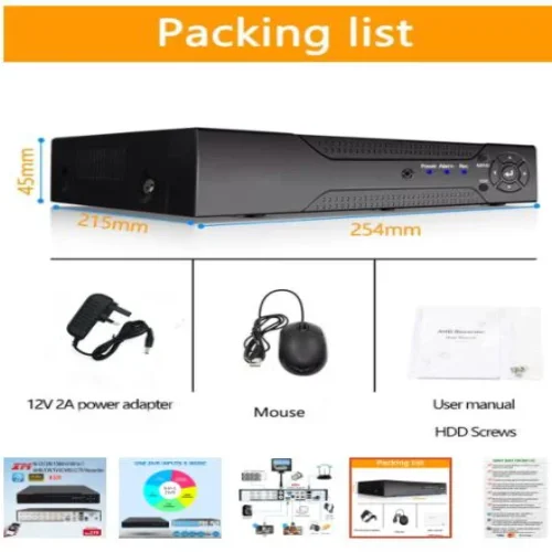 AHD6016T-LY 16CH 5MP 1080p Full HD AHD/TVI/CVI/NVR/DVR H.264 H.265 5 в 1 (приложение XMeye)