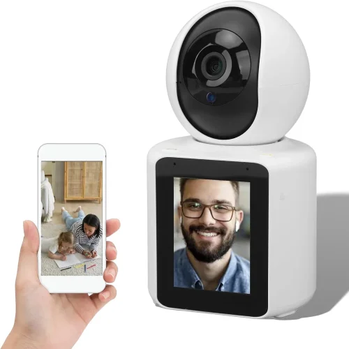 AI Интелигентна IP камера C30LM с дисплей, Wi-Fi, двупосочно аудио и нощно виждане