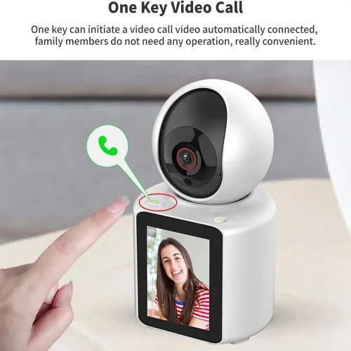 AI Интелигентна IP камера C30LM с дисплей, Wi-Fi, двупосочно аудио и нощно виждане