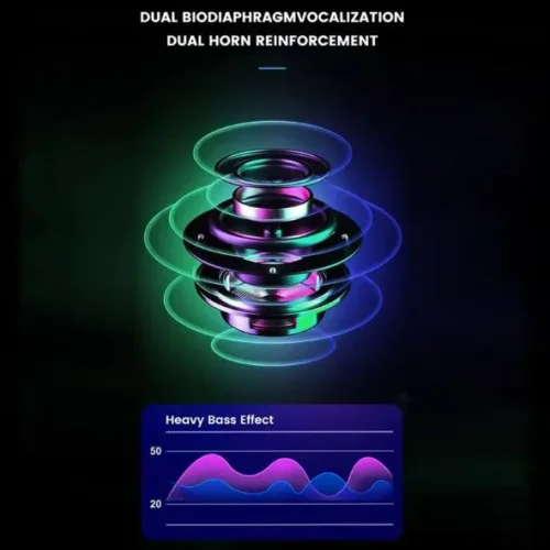 Ai-W07 Цветен LED RGB Bluetooth преносим високоговорител – Черен