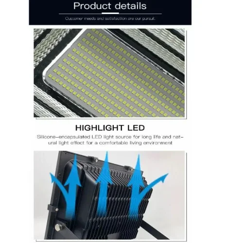 AK88 150W 6500K IP67 соларна прожекторна светлина, водоустойчив с сензор за движение + дистанционно управление