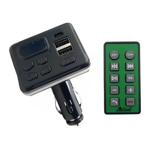 ALLISON ALS-A666 FM Трансмитер с bluetooth (2*USB изход + USB-C PD) + дистанционно