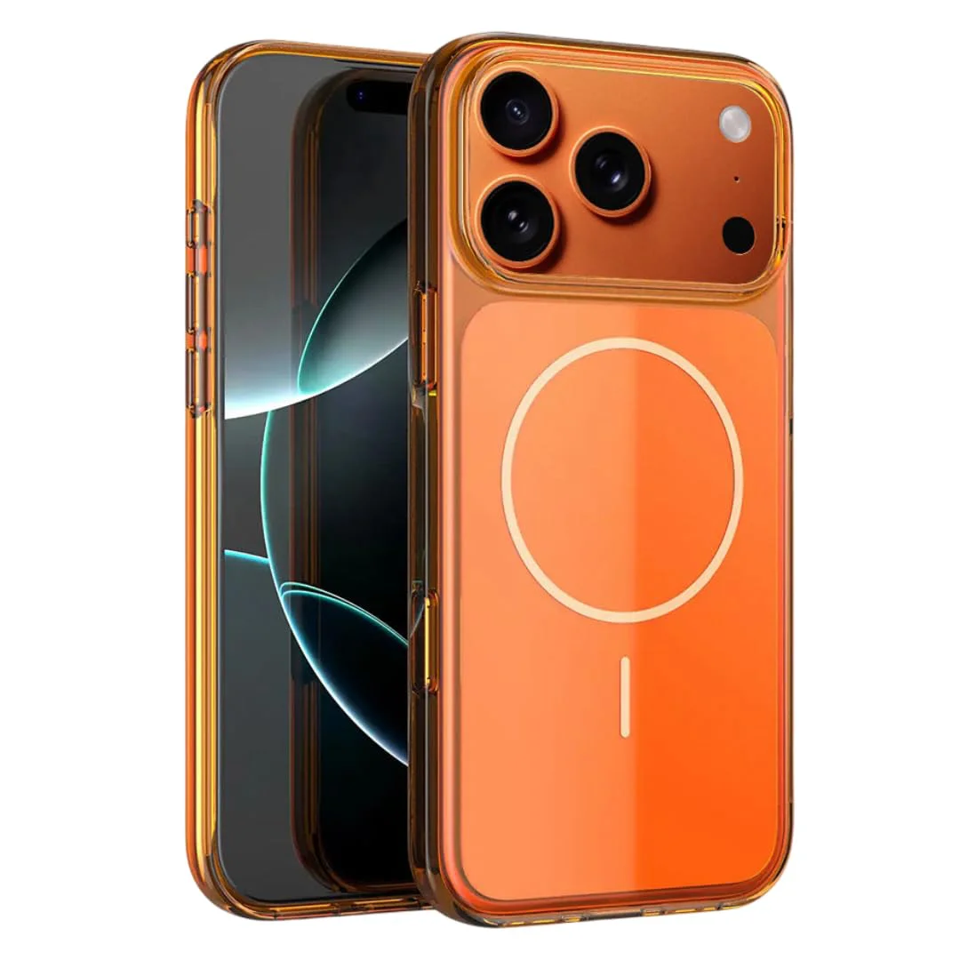 Anti-Slip TPU MagSafe Кейс TP-69 за iPhone 14 Pro – Оранжев
