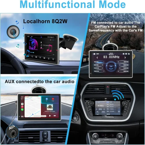 Apple CARPLAY Android Auto Смарт Нави C70-D за кола 7 инча тъчскрийн + камера