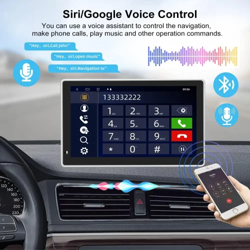 Apple CARPLAY Android Auto Смарт Нави C70-D за кола 7 инча тъчскрийн + камера