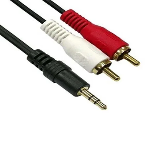Аудио кабел чинчове, 2RCA, 1Жак 3.5мм – 1.5m