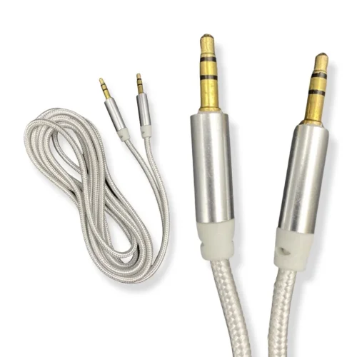 AUX-2 кабел за музика с 2 пина – Сив 2M