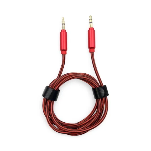 AUX-3 кабел за музика 1.5M – Червен