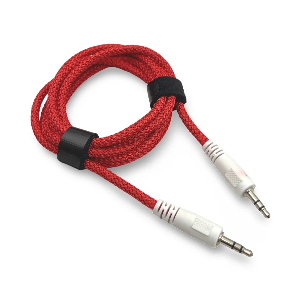 AUX-5 кабел за музика 1.5M – Червен