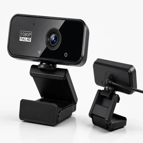 B03 Full HD 1080P USB Уеб камера с вграден микрофон | Plug & Play | За компютър, лаптоп и онлайн срещи