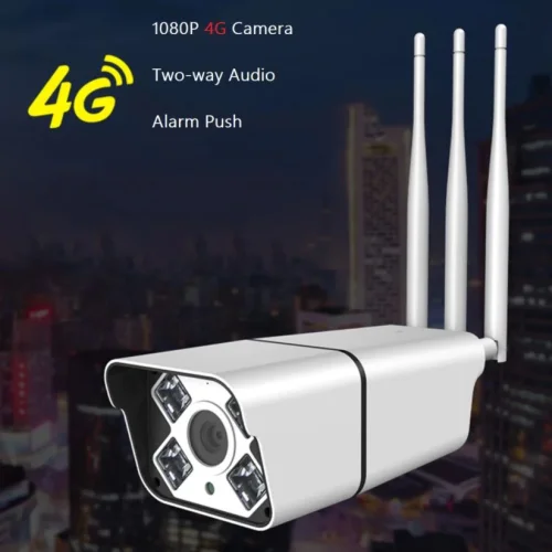 B5 – 4G 2МP камера Външна водоустойчива камера за видеонаблюдение със 3 антени SIM карта 4G / WIFI