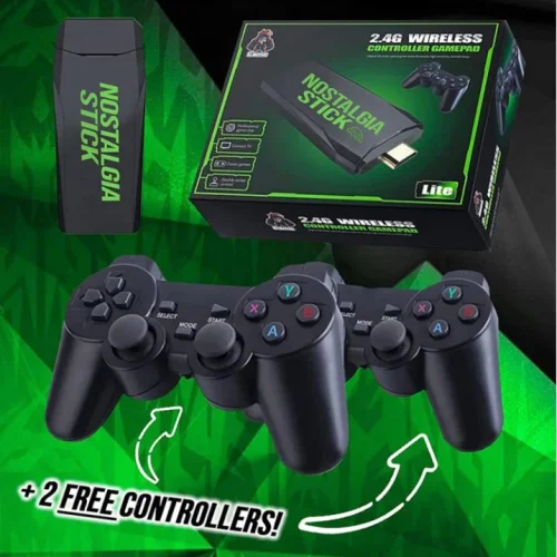 Безжичен контролер M8 Gamepad Retro Game Stick – 2.4G. Вградена в 10000 + игри 4K HDMI изход, 32GB