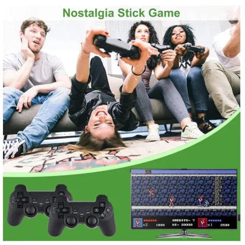 Безжичен контролер M8 Gamepad Retro Game Stick – 2.4G. Вградена в 10000 + игри 4K HDMI изход, 32GB