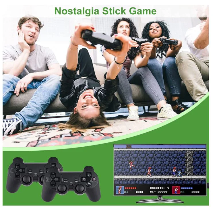Безжичен контролер M8 Gamepad Retro Game Stick – 2.4G. Вградена в 10000 + игри 4K HDMI изход, 32GB