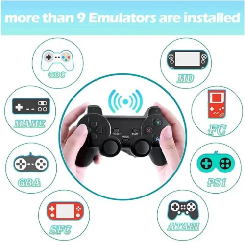 Безжичен контролер M8 Gamepad Retro Game Stick – 2.4G. Вградена в 10000 + игри 4K HDMI изход, 32GB