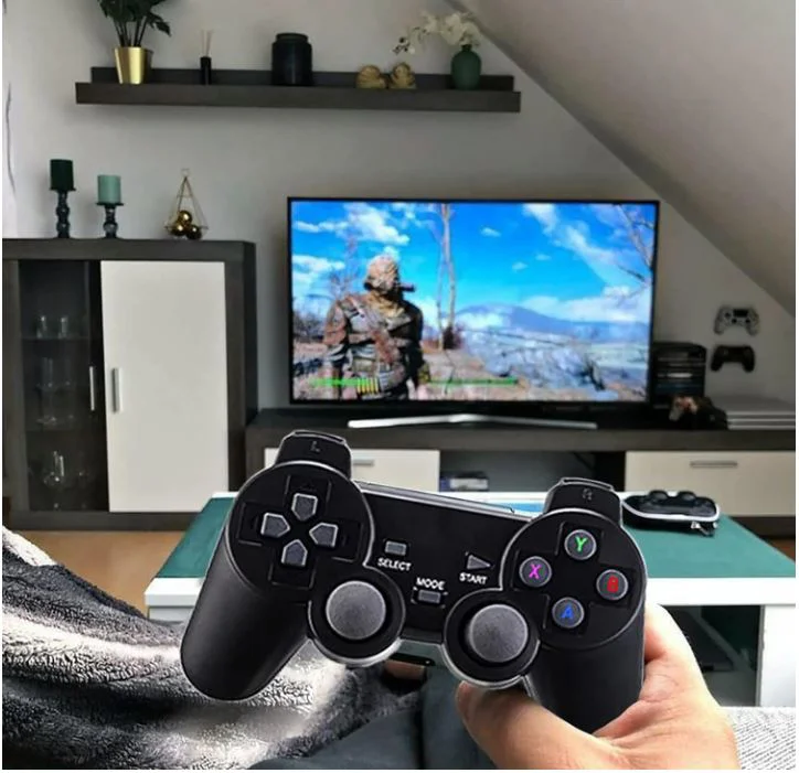 Безжичен контролер M8 Gamepad Retro Game Stick – 2.4G. Вградена в 10000 + игри 4K HDMI изход, 32GB