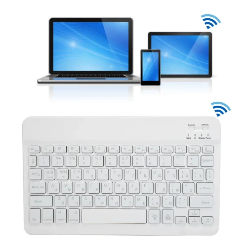 Bluetooth безжична клавиатура YL-02 – Бял