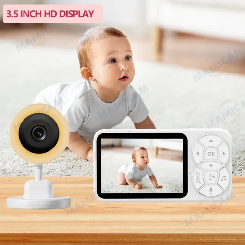 C4L RGB Бебефон с камера 3.5″/2.8″ LCD, 2.4G безжичен, нощно виждане, двупосочно аудио и температурен сензор