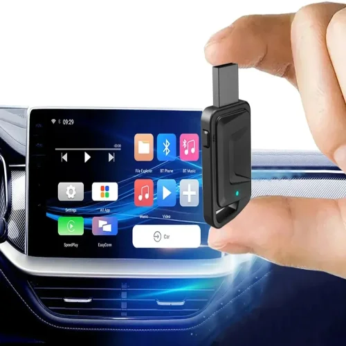 CarPlay/Android Auto CA03 Адаптер Безжичен – Dual-Band 2.4G/5.8GHz, Bluetooth 4.2, Plug & Play, Поддържа OTA