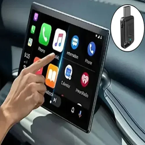 CarPlay/Android Auto CA03 Адаптер Безжичен – Dual-Band 2.4G/5.8GHz, Bluetooth 4.2, Plug & Play, Поддържа OTA