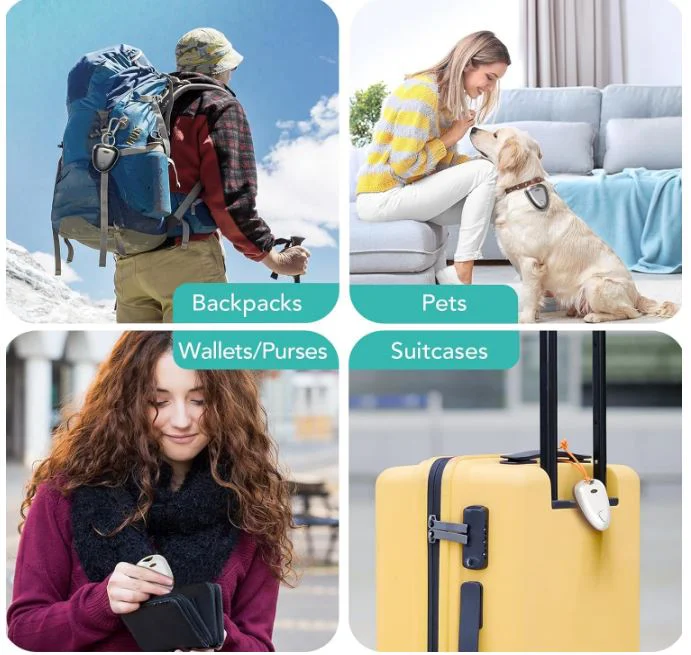 Черен Key Finder FM-W1 Проследяване на багаж, Проследяване като Airtag Работи с Find My (само за iOS), MFi Certified