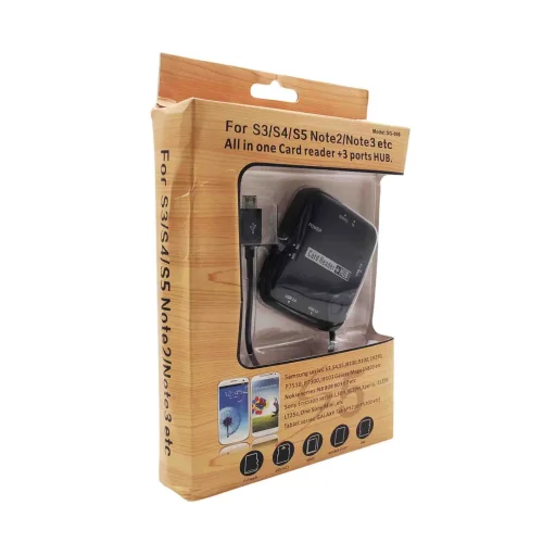 Четец + HUB Разклонител от Микро USB на USB и микро SD- SG-008