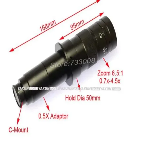 Цифров микроскоп YAXUN AK-23 с 8″ LCD монитор, 2-мегапикселова CMOS камера, VGA изход, 10X–90X непрекъснато увеличение
