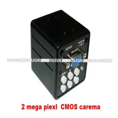 Цифров микроскоп YAXUN AK-23 с 8″ LCD монитор, 2-мегапикселова CMOS камера, VGA изход, 10X–90X непрекъснато увеличение