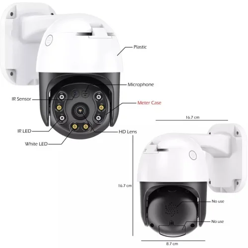 CM30-35H-20HS300 3МP ( APP:CareCam Pro ) Безжична камеравъртяща се на 360° за видеонаблюдение