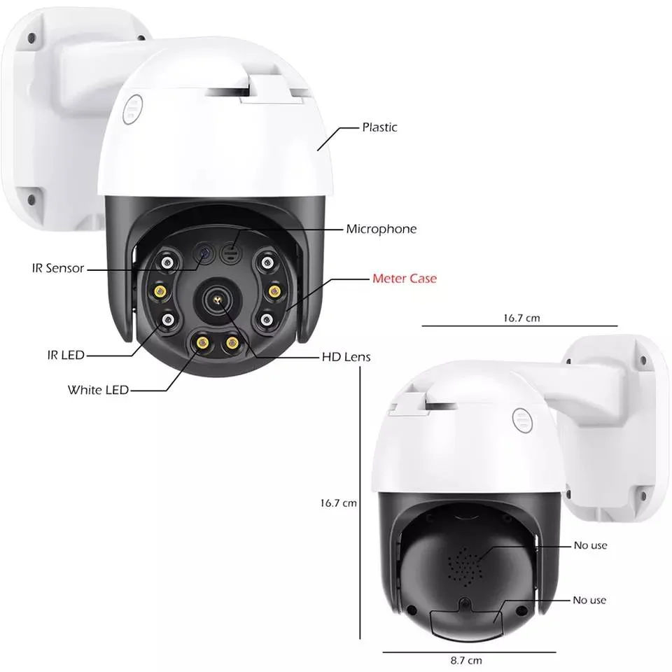 CM30-35H-20HS300 3МP ( APP:CareCam Pro ) Безжична камеравъртяща се на 360° за видеонаблюдение