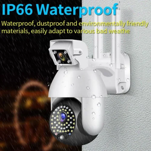 CP11-50-2H ( APP:iCam365 ) Въртяща водоустойчива WiFi камера с 2 обектива