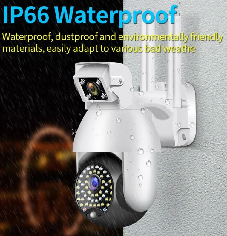 CP11-50-2H ( APP:iCam365 ) Въртяща водоустойчива WiFi камера с 2 обектива