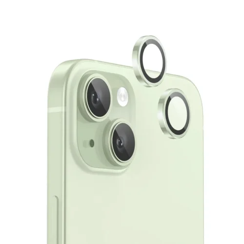 Цветен протектор за Камера iPhone (15 Plus) 15 – Зелен