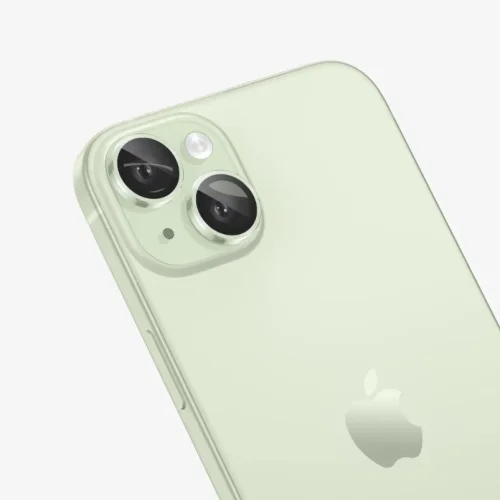 Цветен протектор за Камера iPhone (15 Plus) 15 – Зелен