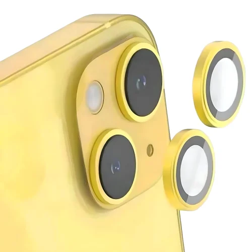 Цветен протектор за Камера iPhone 15 – Жълт