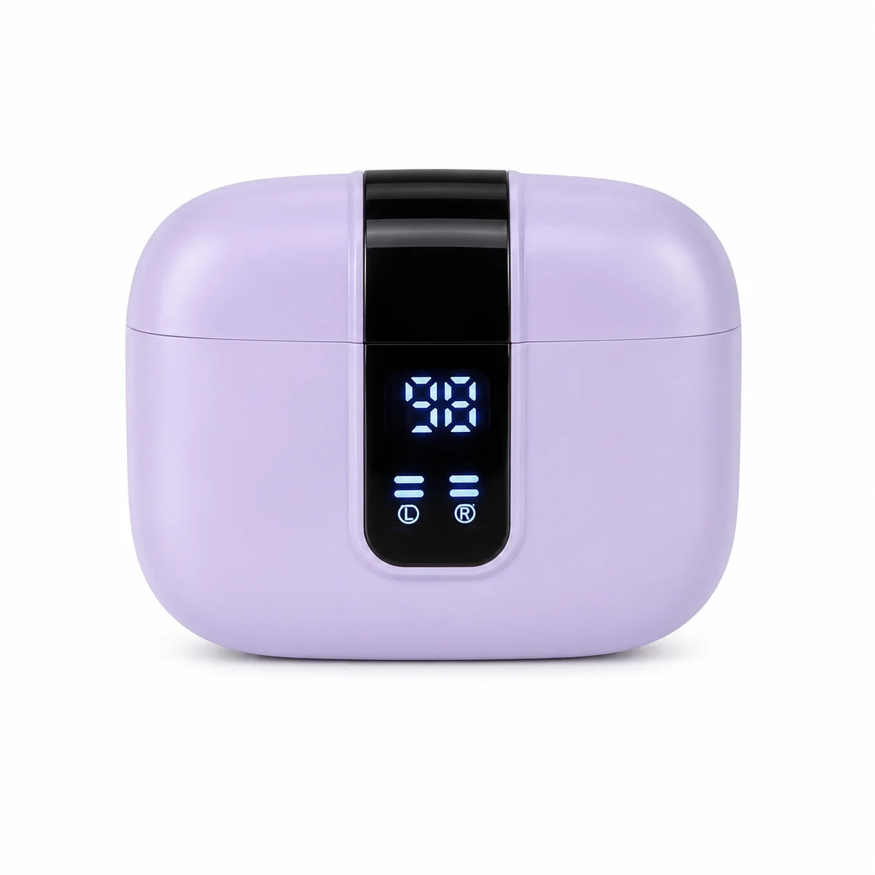 CYXG Q57 Безжични Bluetooth слушалки с LED дисплей и заряден кейс – Лилав