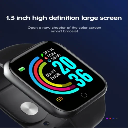 D20/Y68 Смарт спортна гривна Smart bracelet – Черен