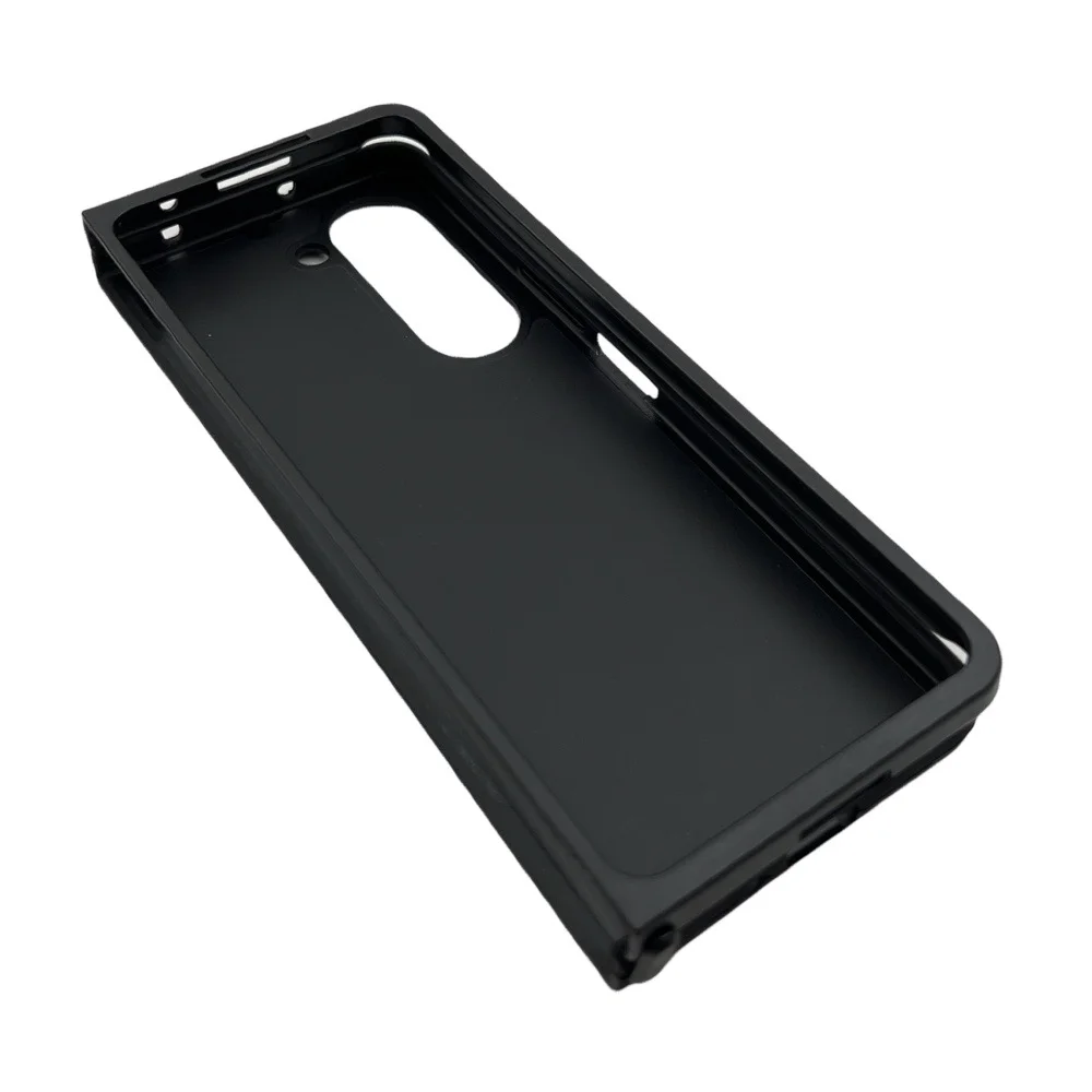 D70 Калъф с камъни за Samsung Z Flip 5 от 2 части – Черен