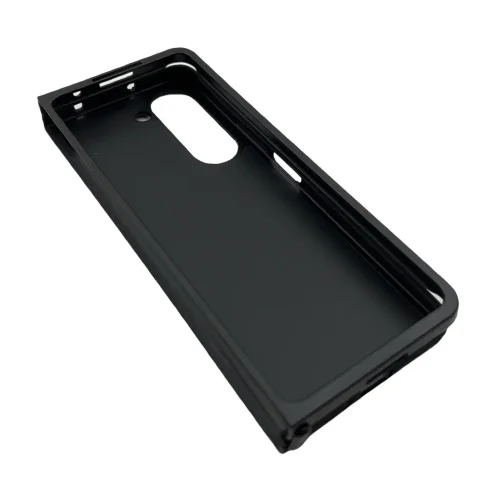 D70 Калъф с камъни за Samsung Z Flip 7 от 2 части – Черен