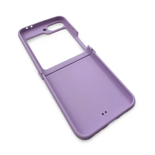 D75 Калъф с камъни за Samsung Z Flip 5 от 2 части – Лилав