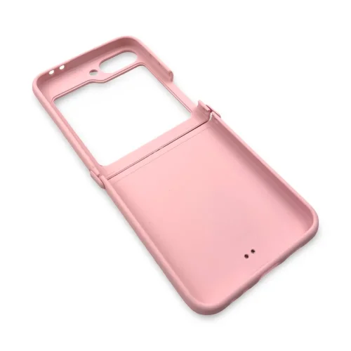 D75 Калъф с камъни за Samsung Z Flip 6 от 2 части – Розов