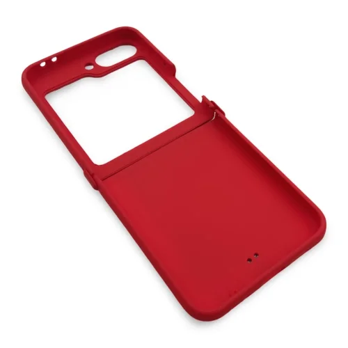 D75 Калъф с камъни за Samsung Z Flip 7 от 2 части – Червен
