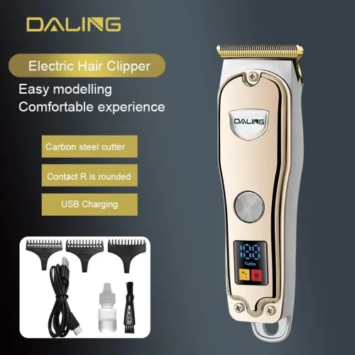 DALING DL-1516 Акумулаторен тример за мъже, професионална машинка за подстригване